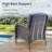 Valierius 5-Piece Outdoor Wicker Patio Chair Ottoman Set, Rattan Coversation Set With Water Resistant Cushions-111720479