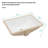 21.5"x15" White Ceramic Rectangular Undermount Bathroom Sink with Overflow