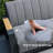 Derral Swivel Aluminum Outdoor Lounge Chair