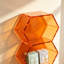 Bibliothèque orange hexagonale en acrylique-1584382395