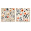 Sudbury - Ensemble de 2 collages carrés floral et botanique-101861582-101861584