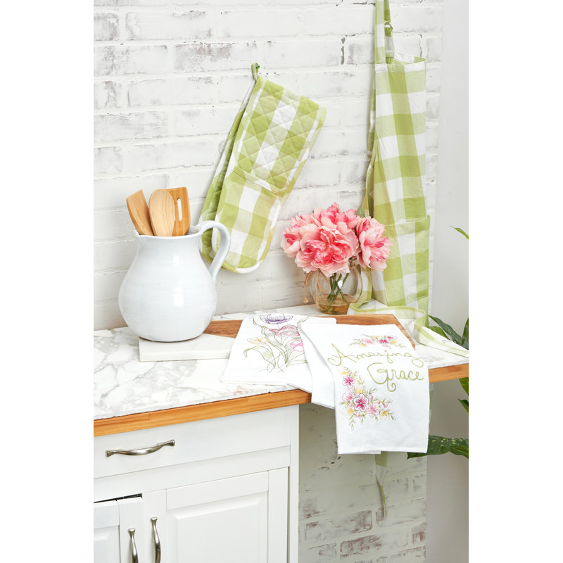 Amazing Grace Embroidered Flour Sack Cotton Kitchen Towel