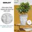 Buddha Head Small Planter, Concrete Effect Indoor Plant Pot, Face Flower Pot, Decorative Pot Cover-1120853923