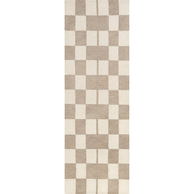 Caitlin Geometric Wool Area Rug, Runner 2'8" x 8'