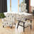 Minimalist Beauty Polka Dots Pattern - Upholstered Modern Side Chair, Black Accent Chair-1315955753