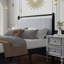 Queen Wood Bed Frame with Fluffy Soft Headboard-2133308576