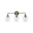 Albern 3 - Light Dimmable Modern Mint Green Bathroom Vanity Light for Bathroom