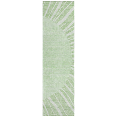 Washable Abstract Indoor / Outdoor Rug