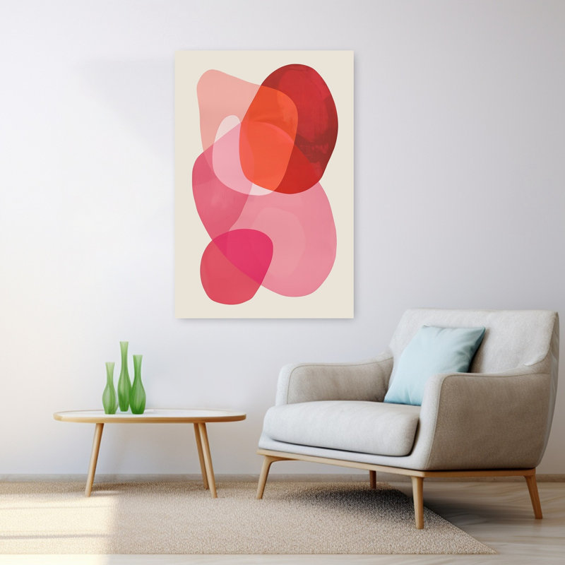 Art mural contemporain abstrait abstrait, H 48 po x l 32 po