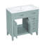 Meuble-lavabo 36 po avec lavabo, armoire de salle de bain avec tiroirs, structure solide et panneau de fibres à densité moyenne-729418412