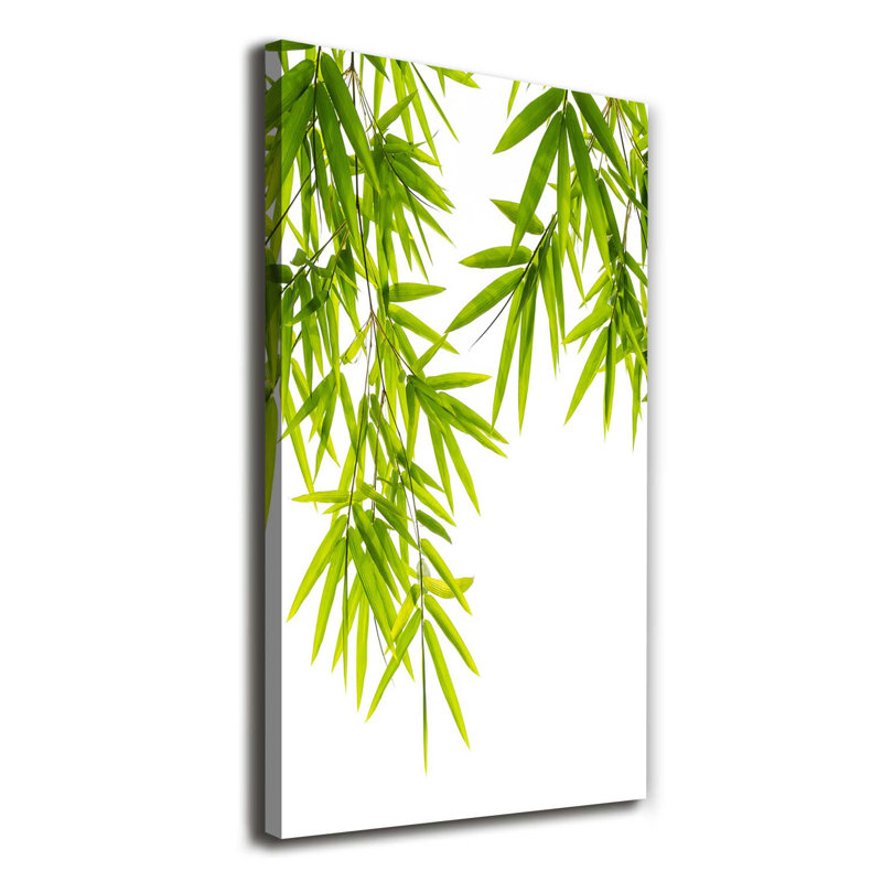 Bamboo Leaves - Wrapped Canvas Print