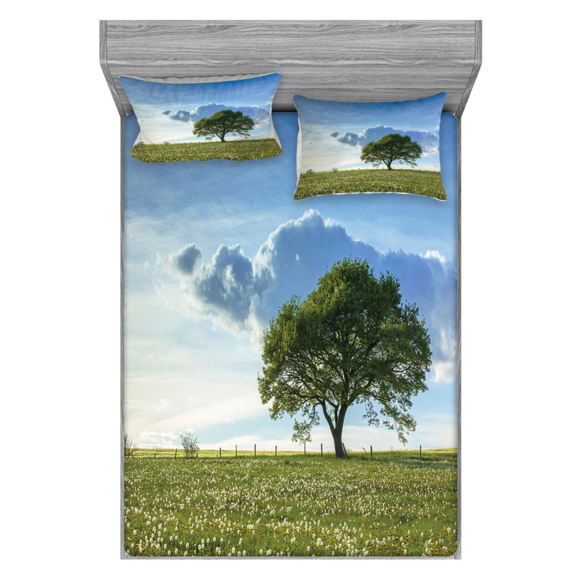 Microfiber Sheet Set, Queen Sheet Set with Fitted Sheet
