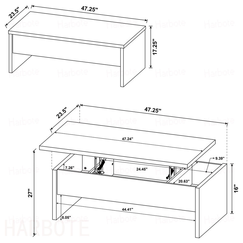 Table basse Parker