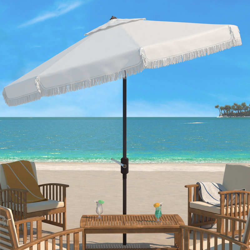 Parasol de plage 11 pi Darya, Blanc
