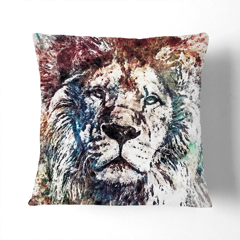 Square Throw Cushion, 40cm H x 40cm W x 15cm D