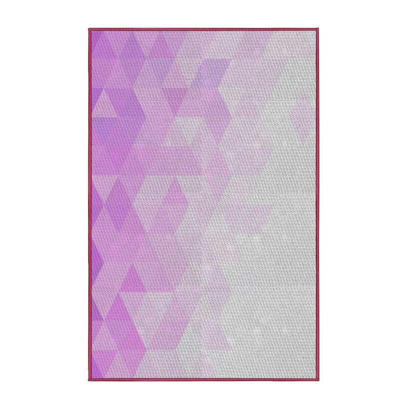 Geometric Indoor Rug, Rectangle 5' x 7'