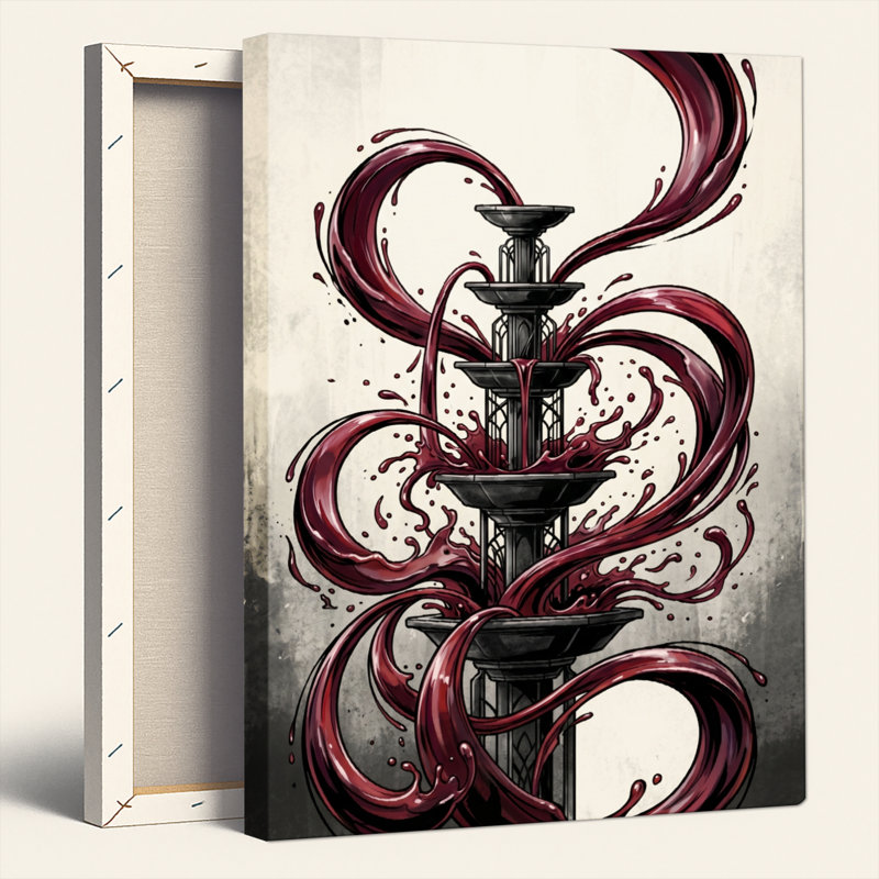 «Dark Flow», reproduction d'art sur toile, ensemble de 1, Wrapped Canvas, H 30 po x l 20 po