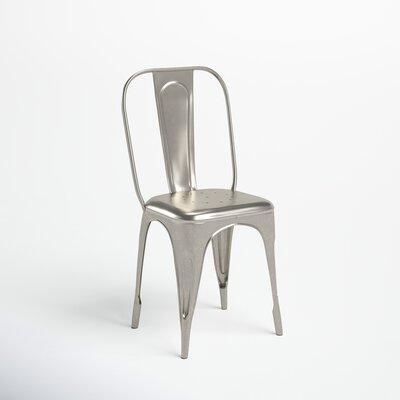 Perry Metal Queen Anne Back Side Chair in Silver -  Joss & Main, 53D706E362614B7EA8B8897C52967EC1