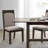Farmhouse Upholstered Dining Chair in Distressed White