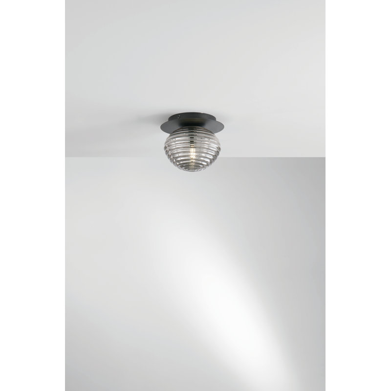 Arhant Semi Flush Mount, Black