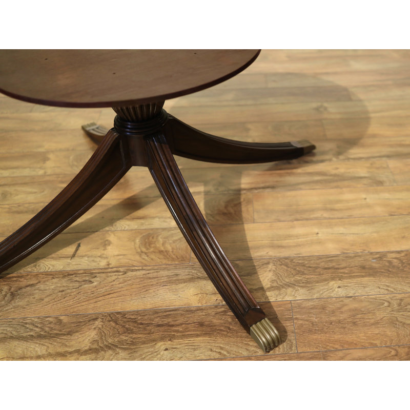 Round Mahogany Wood Dining Table