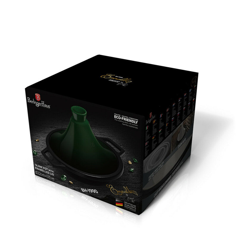 Tajine Cooking Pots Moonlight Edition, Emerald Green