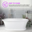 Baignoire de trempage autoportante 61 "x 30"