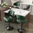 Bergess Swivel Upholstered Adjustable Height Counter Stool with Metal Frame-1534864457
