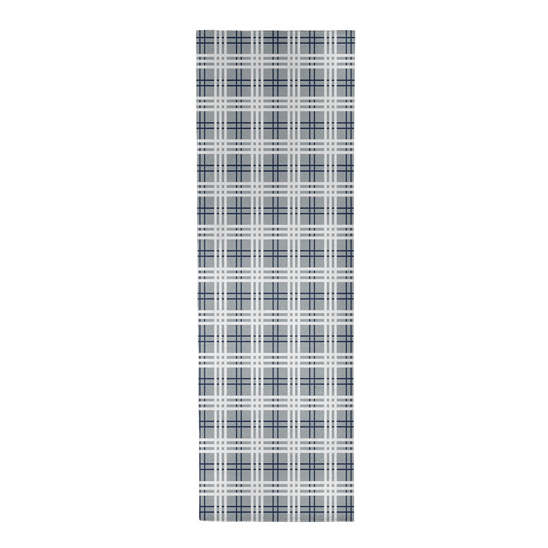 Plaid Indoor Rug, Round 5'