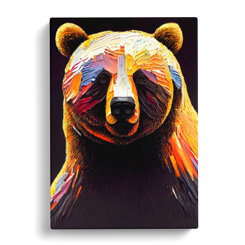 Bear Vol.5 - Wrapped Canvas, 50cm H x 35cm W x 3cm D