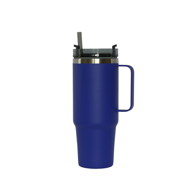 Cadeaux créatifs 30 oz. Bouteille d'eau en acier inoxydable à double paroi, Bleu royal