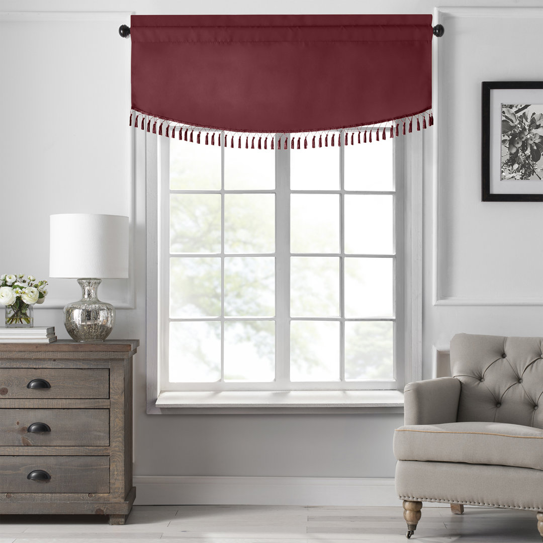 Conan Tassel 50" Window Valance Rosdorf Park 
