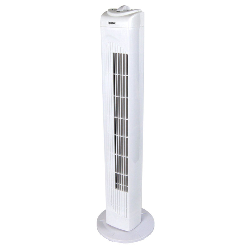 Igenix 29 Inch Tower Fan White, White