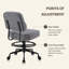 Tabouret pivotant pneumatique à roulettes 504 KALEA avec repose-pieds réglable