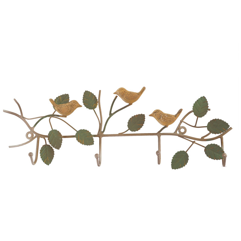 4 - Hook Wall Mounted Coat Rack