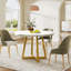 Round Dining Table with Steel Base