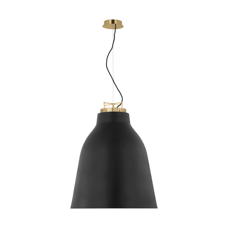 Forge 1 - Light LED Pendant, 31.9" H x 26" W x 26" D, Nightshade Black
