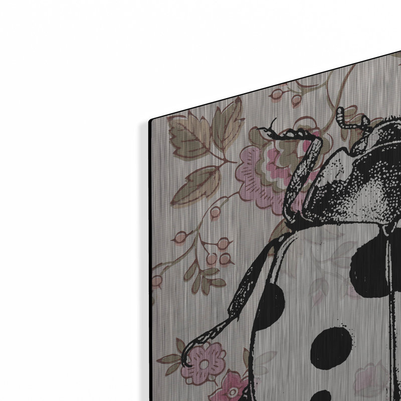 "Coccinelle, papier peint carré" par Dean Russo, H 24 po x l 24 po