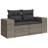 Vidaxl Garden Sofa Set Grey, Dark Grey