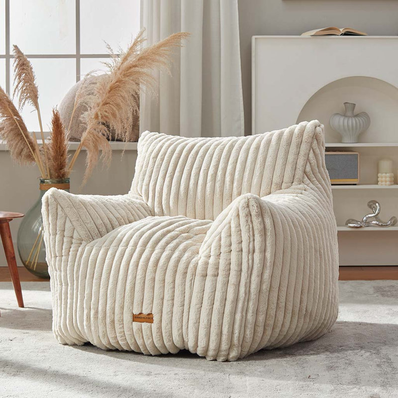 Fauteuil à billes Classic, H 27,9 po x l 37 po x P 33 po, Beige