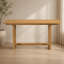 Ensemble de table et de chaises extensibles en bois massif pour 6 personnes avec banc rembourré