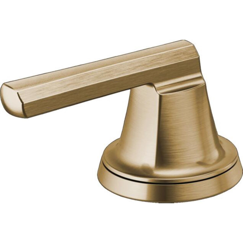 Levoir® Two-Handle Wall Mount Lavatory Faucet, Luxe Gold, Low Lever Handle, 1.5