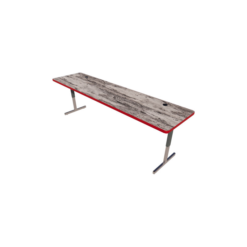 Matériel informatique et technologie - Tables avec pieds à piédestal et gestion des câbles, H 29 po x l 96 po x P 24 po