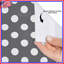 Rideaux de douche gris / blanc à pois extra longs-638966576