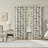 Claudette Vintage Floral Magnetic Closure 100% Blackout Back Tab Curtain Panel-125104695-125104696