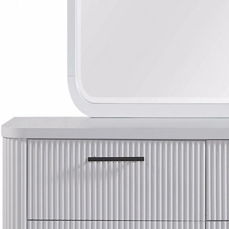 Commode 6 tiroirs, Blanc