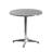 Johannette Round Aluminum Indoor-Outdoor Restaurant Dining Table Set with 4 Slat Back Chairs-93389842-93389844