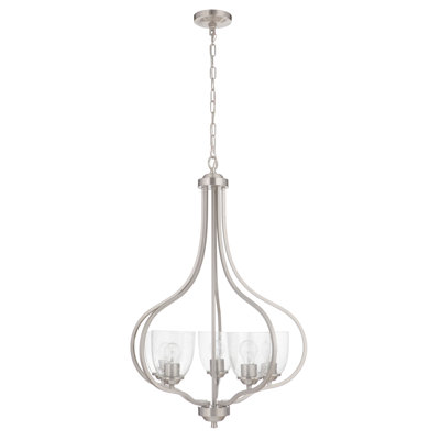 Lustre géométrique à 5 lumières ombré Ybarra