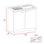 Rangement de cuisine 4 portes blanc