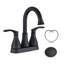 Robinet de salle de bain avec ensemble de drain Centreset